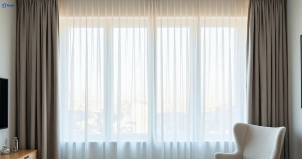 Freshly steam cleaned curtains in wamuran-basin QLD